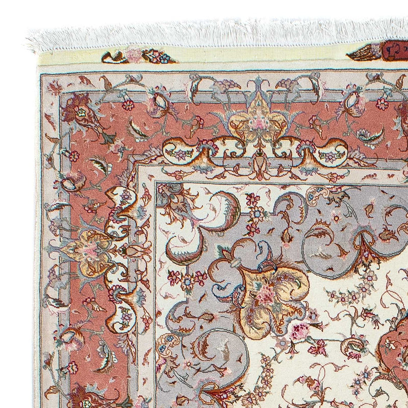 Tapis persan - Tabriz - Royal - 196 x 153 cm - beige