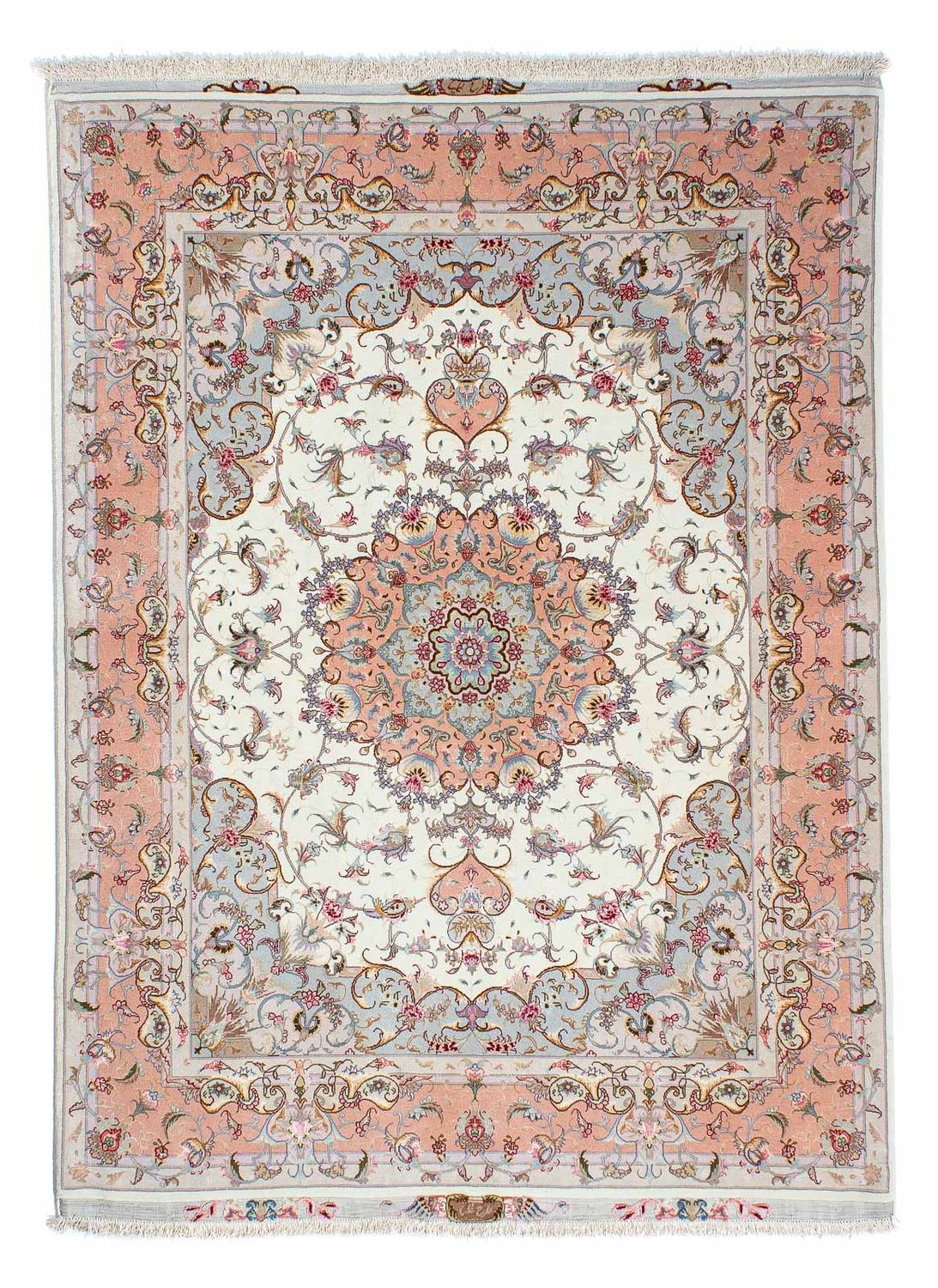 Tapis persan - Tabriz - Royal - 203 x 152 cm - beige