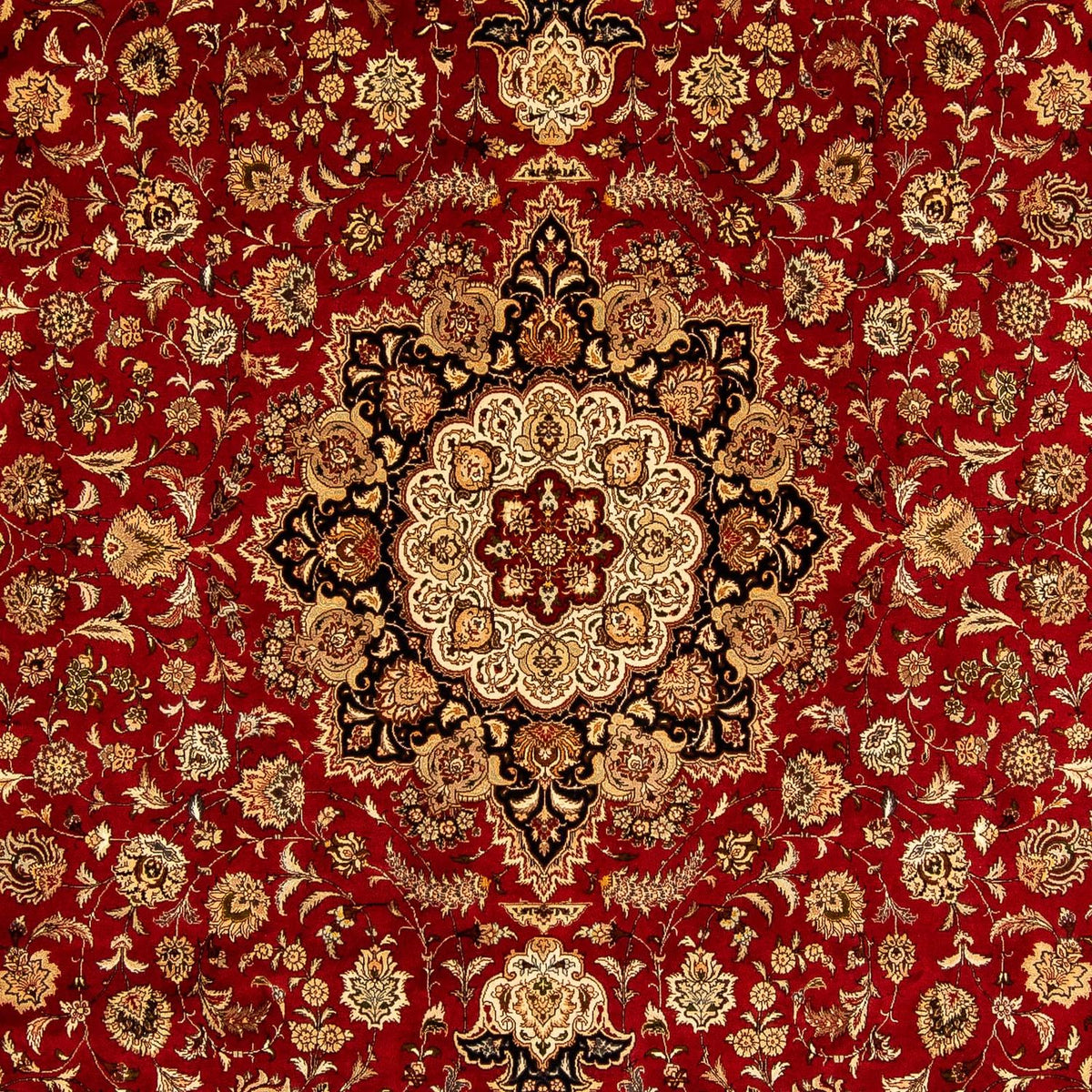 Tapis persan - Tabriz - Royal - 350 x 245 cm - rouge foncé