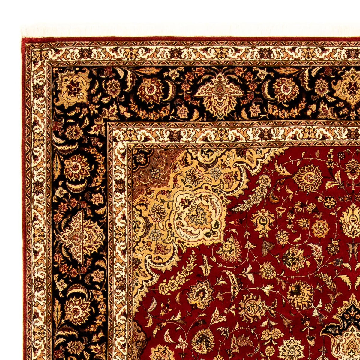 Tapis persan - Tabriz - Royal - 350 x 245 cm - rouge foncé