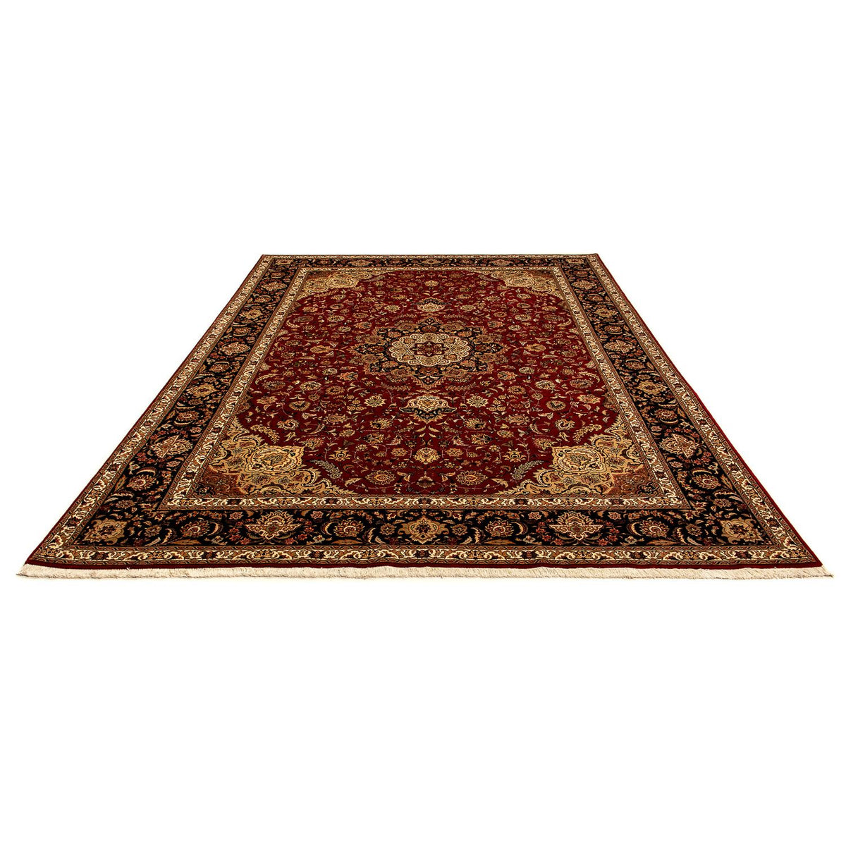 Tapis persan - Tabriz - Royal - 350 x 245 cm - rouge foncé