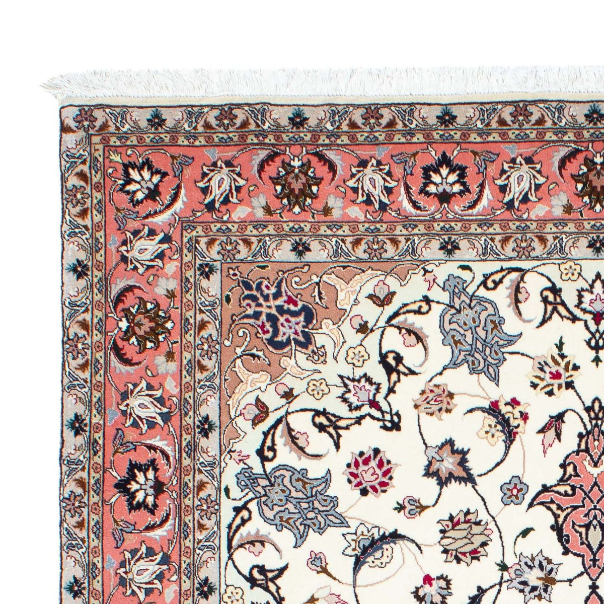 Tapis persan - Tabriz - Royal - 211 x 153 cm - beige