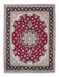 Tapis persan - Tabriz - Royal - 204 x 153 cm - rouge foncé