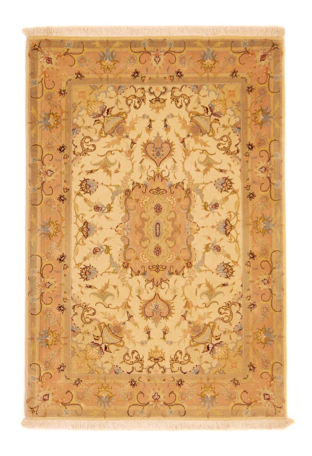 Tapis persan - Tabriz - Royal - 155 x 104 cm - beige