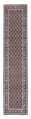 Tapis de couloir Tapis persan - Tabriz - 391 x 76 cm - gris
