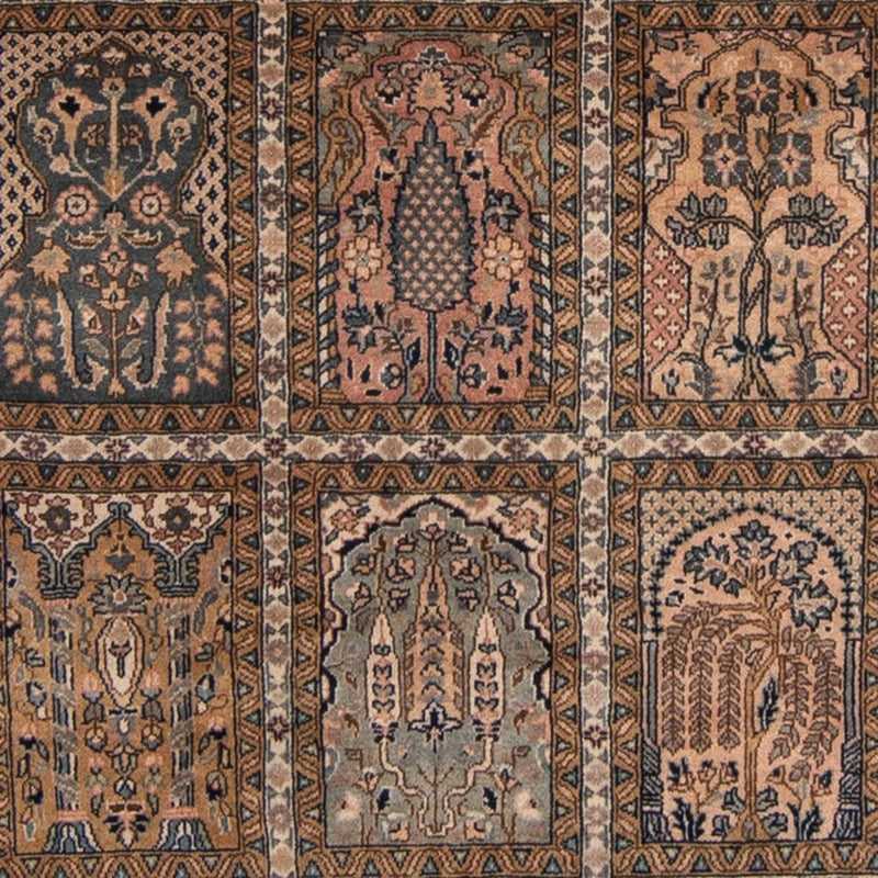 Tapis persan - Ghom - 252 x 195 cm - marron clair