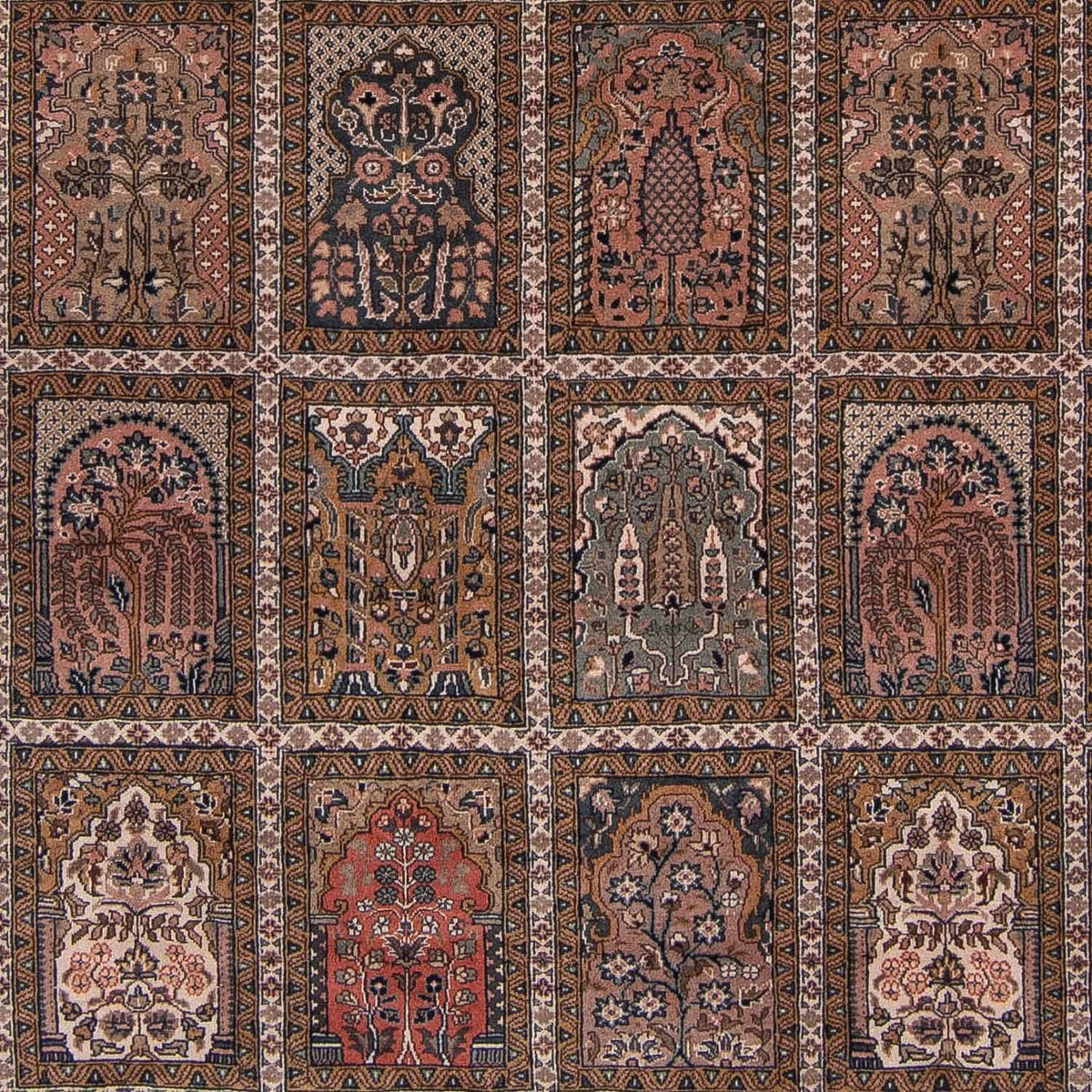 Tapis persan - Ghom - 324 x 246 cm - marron clair