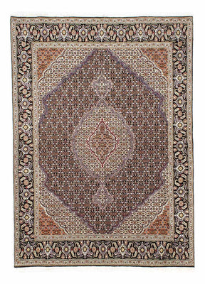 Tapis persan - Tabriz - 235 x 176 cm - bleu foncé