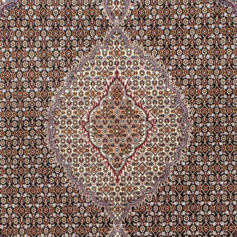 Tapis persan - Tabriz - 235 x 176 cm - bleu foncé