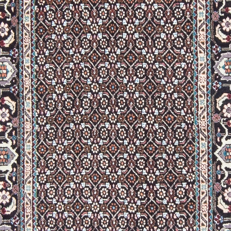 Tapis de couloir Tapis persan - Tabriz - 388 x 77 cm - gris