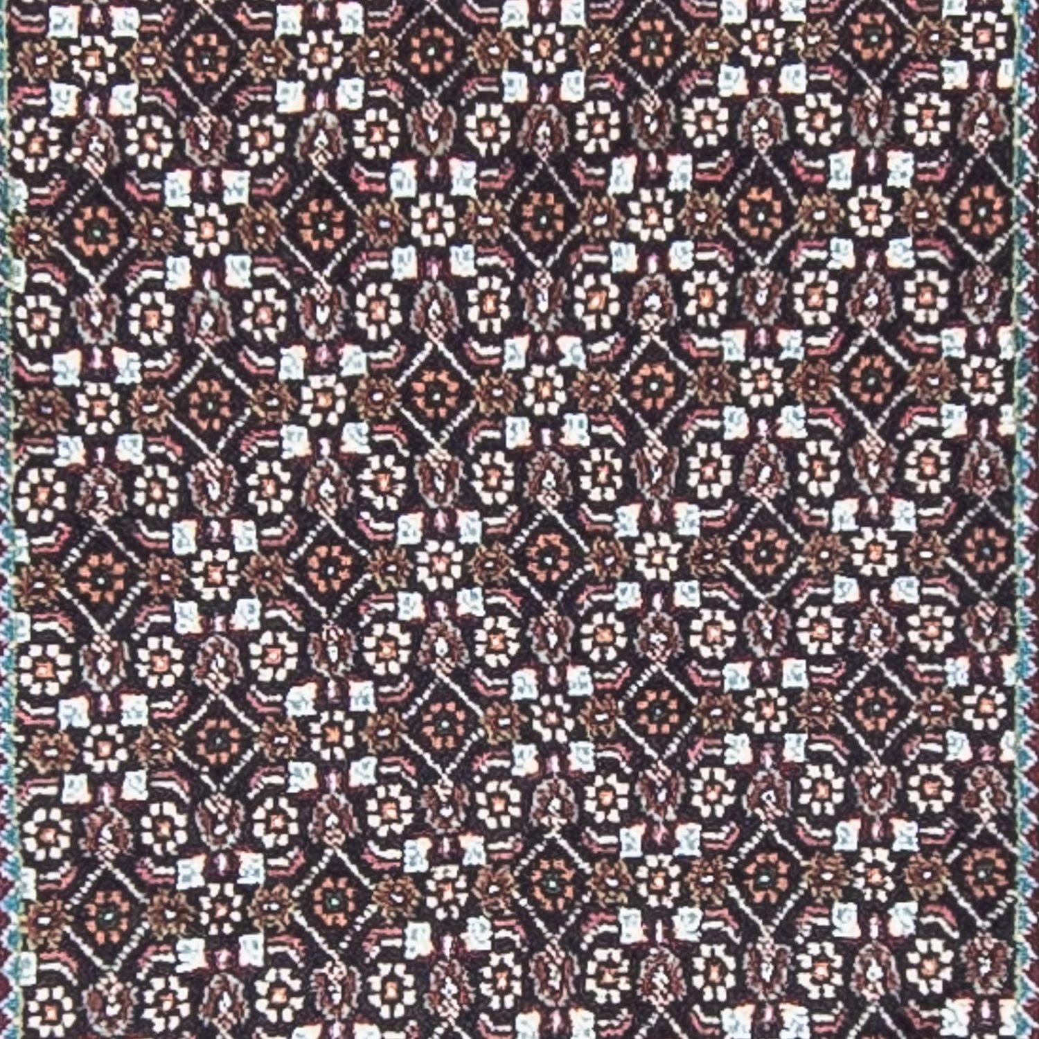 Tapis de couloir Tapis persan - Tabriz - 389 x 74 cm - gris