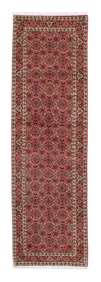 Tapis de couloir Tapis persan - Bidjar - 248 x 71 cm - rouge clair