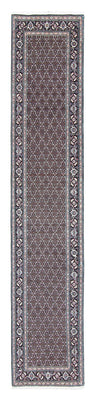 Tapis de couloir Tapis persan - Tabriz - 390 x 75 cm - gris