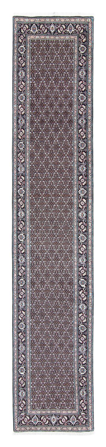 Tapis de couloir Tapis persan - Tabriz - 390 x 75 cm - gris