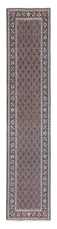Tapis de couloir Tapis persan - Tabriz - 390 x 74 cm - gris
