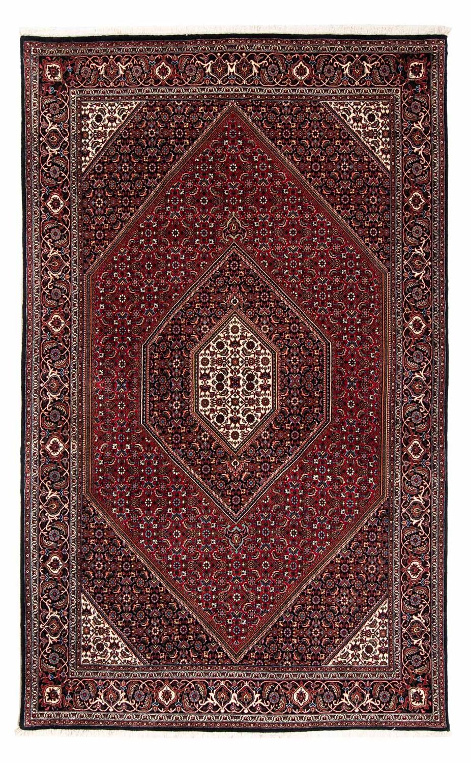 Tapis persan - Bidjar - 248 x 148 cm - rouge foncé