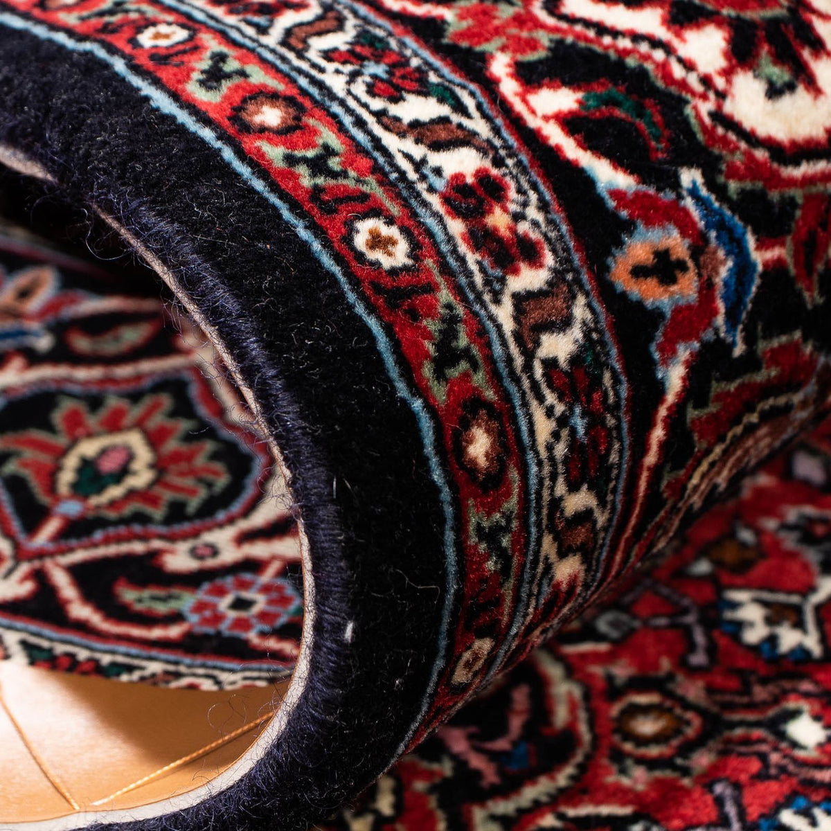 Tapis persan - Bidjar - 248 x 148 cm - rouge foncé