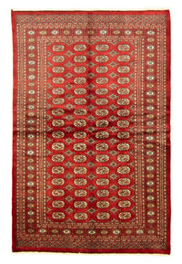 Tapis afghan - Boukhara - 223 x 149 cm - rouge