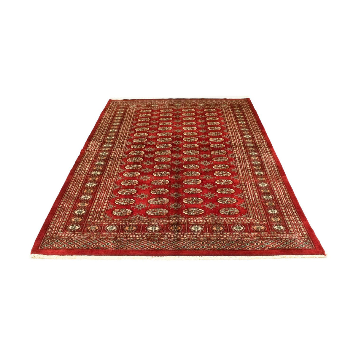 Tapis afghan - Boukhara - 223 x 149 cm - rouge
