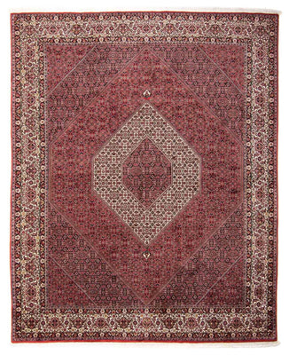 Tapis persan - Bidjar - 293 x 248 cm - rouge clair