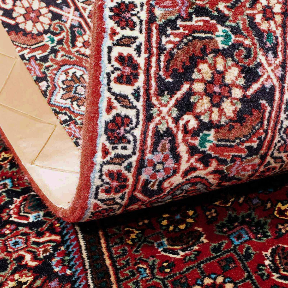 Tapis persan - Bidjar - 181 x 109 cm - rouge clair