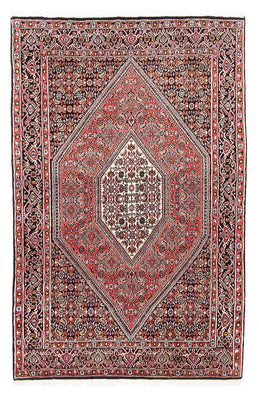 Tapis persan - Bidjar - 160 x 108 cm - rouge clair