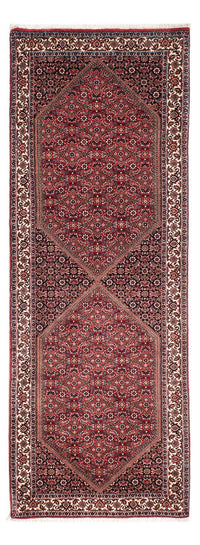 Tapis de couloir Tapis persan - Bidjar - 219 x 79 cm - rouge foncé