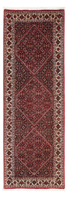 Tapis de couloir Tapis persan - Bidjar - 209 x 74 cm - rouge foncé