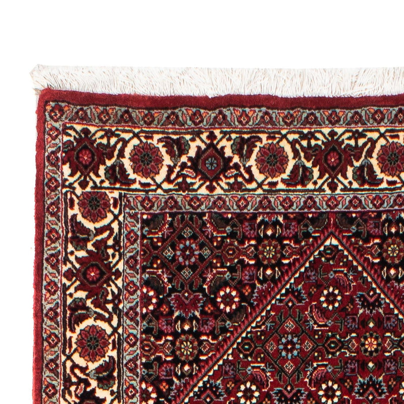 Tapis de couloir Tapis persan - Bidjar - 209 x 74 cm - rouge foncé
