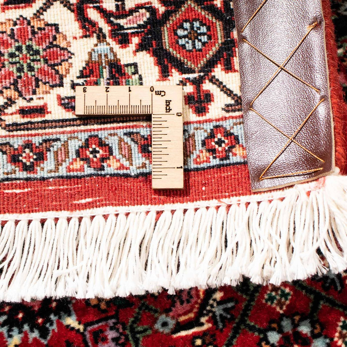 Tapis de couloir Tapis persan - Bidjar - 209 x 74 cm - rouge foncé