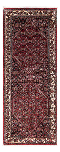 Tapis de couloir Tapis persan - Bidjar - 198 x 74 cm - rouge foncé