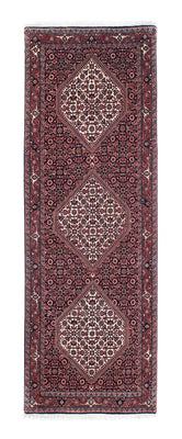 Tapis de couloir Tapis persan - Bidjar - 214 x 73 cm - bleu foncé