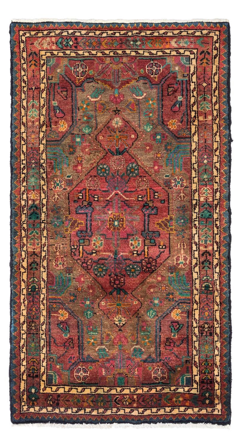 Tapis persan - Classique - 140 x 77 cm - rouge clair