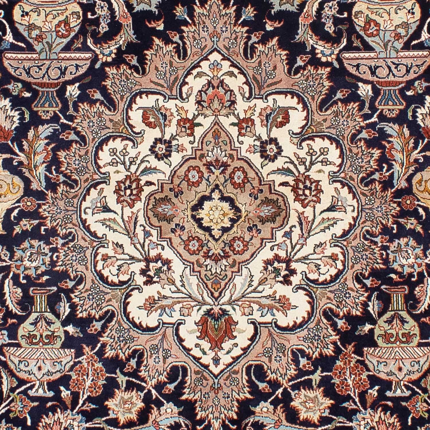 Tapis persan - Classique - 292 x 195 cm - bleu foncé