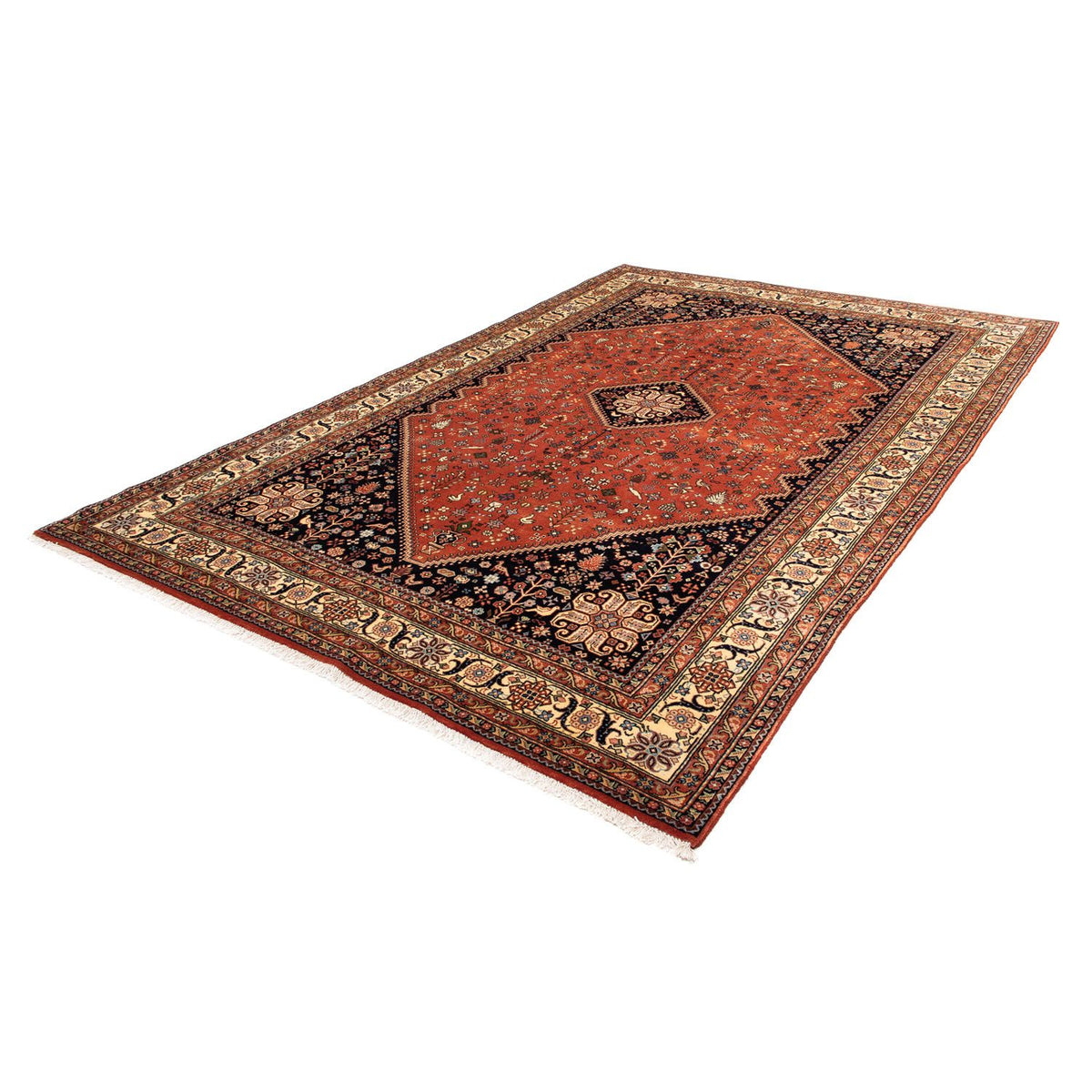 Tapis persan - Nomadic - 300 x 200 cm - bleu foncé