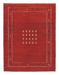 Tapis Gabbeh - Persan - 194 x 146 cm - rouge