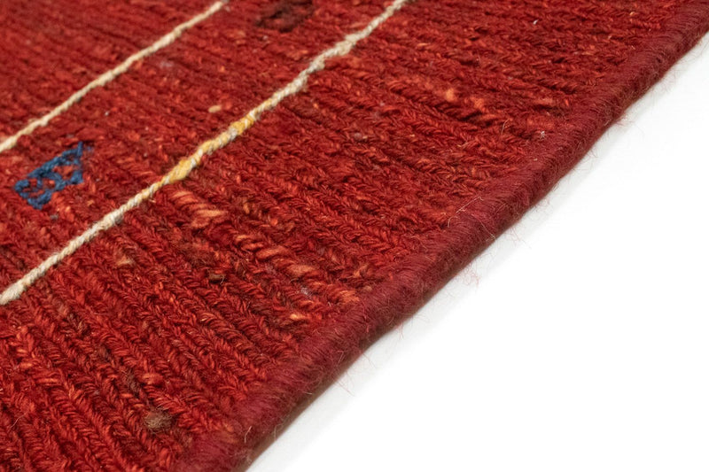 Tapis Gabbeh - Persan - 194 x 146 cm - rouge