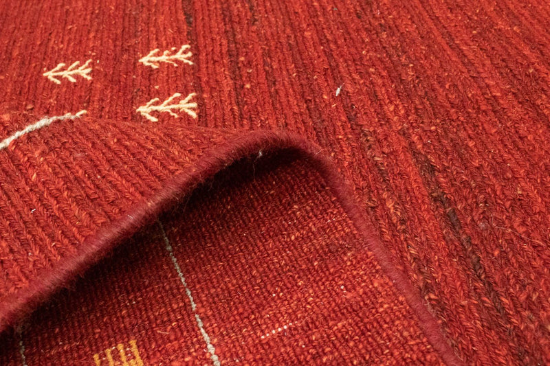 Tapis Gabbeh - Persan - 194 x 146 cm - rouge