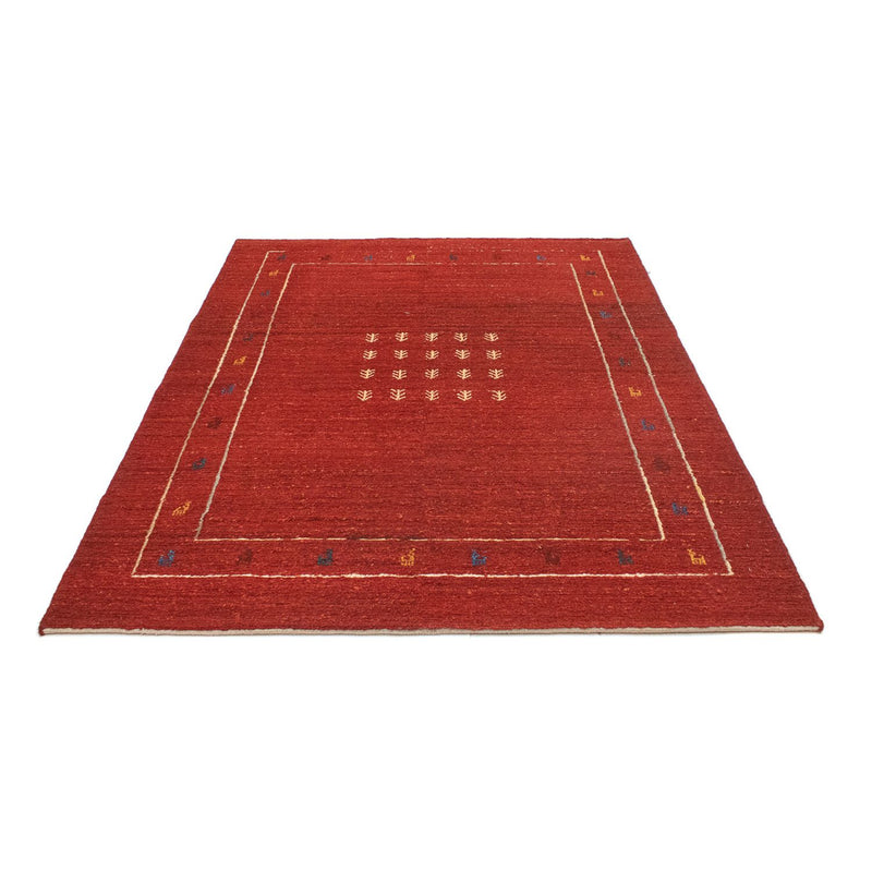 Tapis Gabbeh - Persan - 194 x 146 cm - rouge