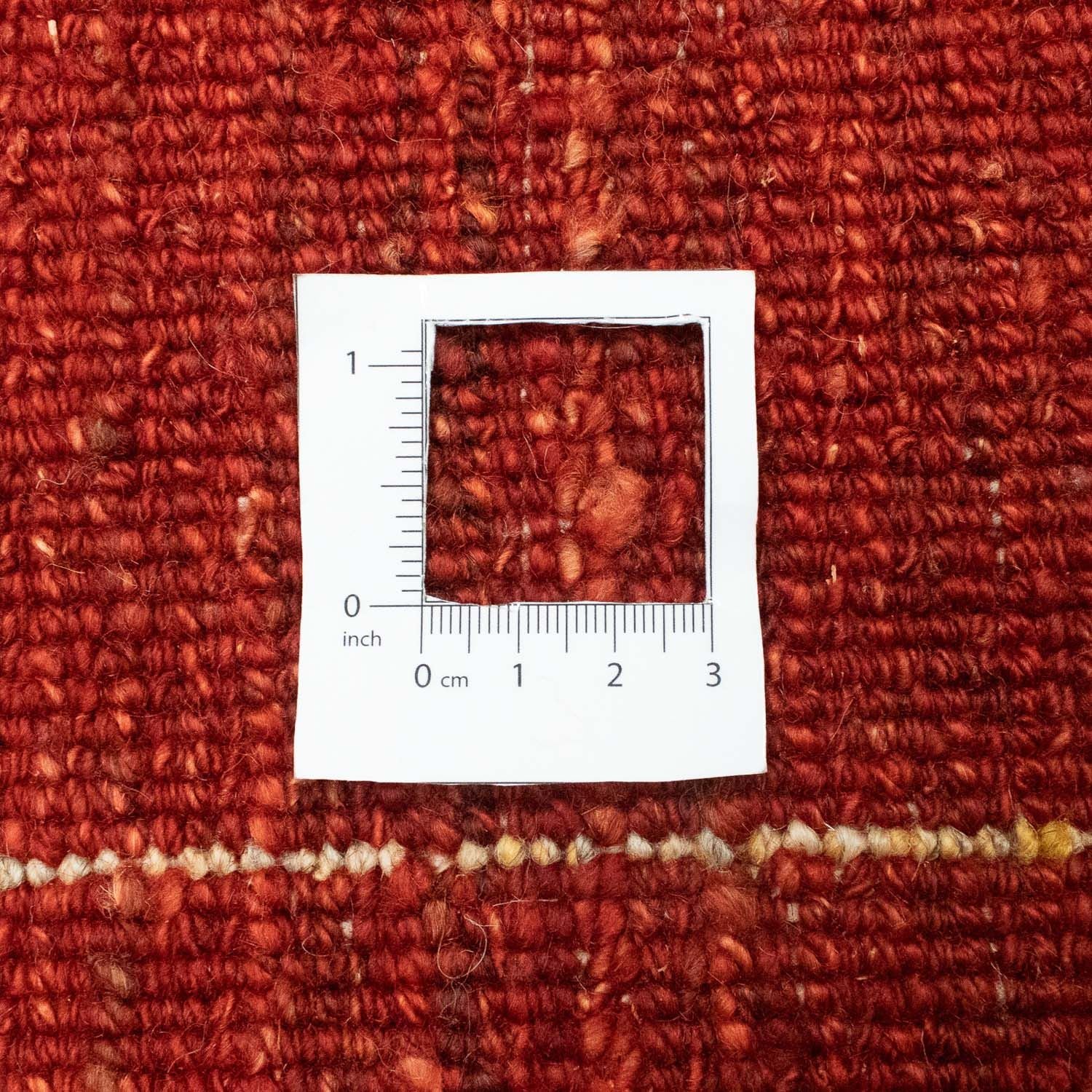 Tapis Gabbeh - Persan - 194 x 146 cm - rouge