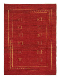 Tapis Gabbeh - Persan - 196 x 143 cm - rouge