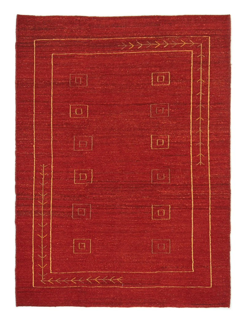 Tapis Gabbeh - Persan - 196 x 143 cm - rouge