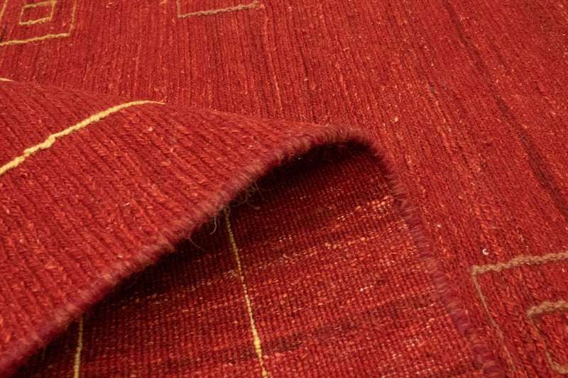 Tapis Gabbeh - Persan - 196 x 143 cm - rouge