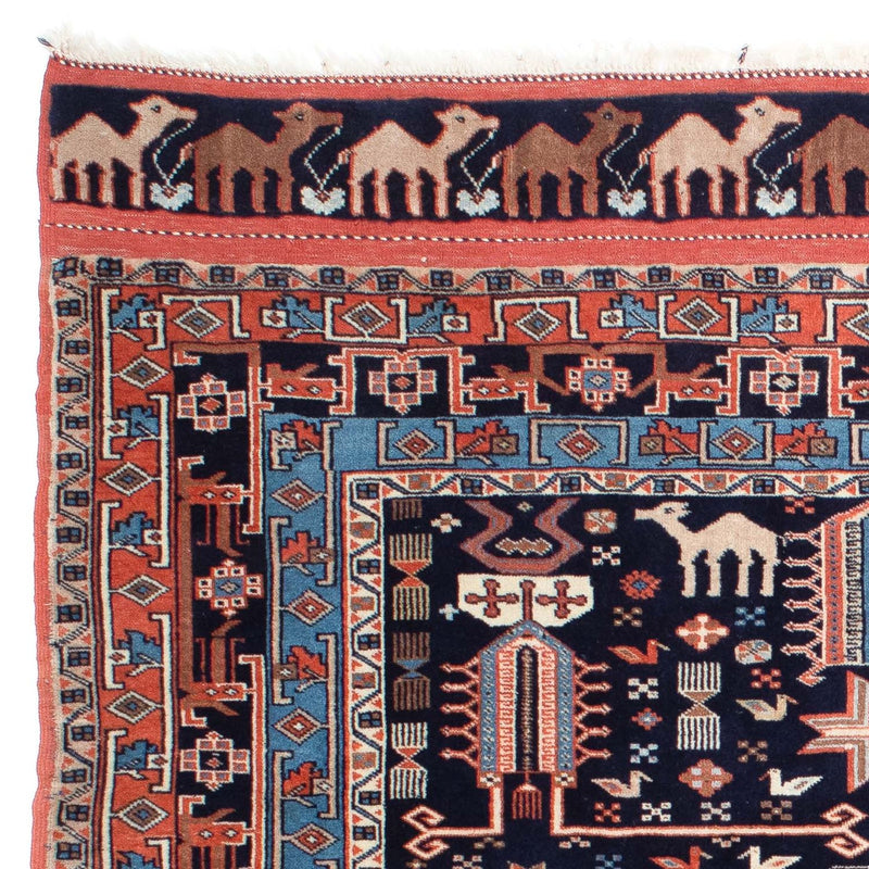 Tapis persan - Classique - 152 x 114 cm - bleu foncé