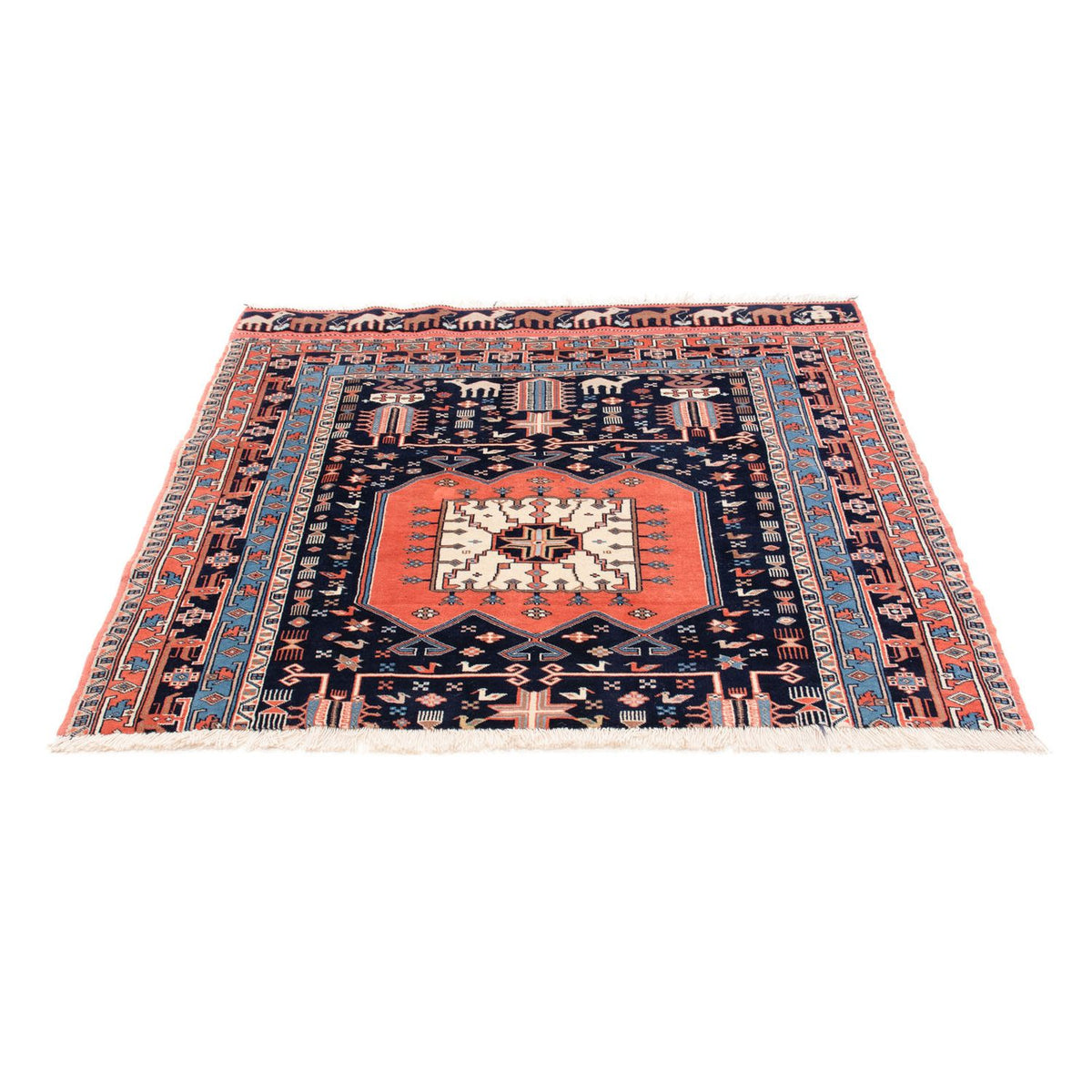 Tapis persan - Classique - 152 x 114 cm - bleu foncé