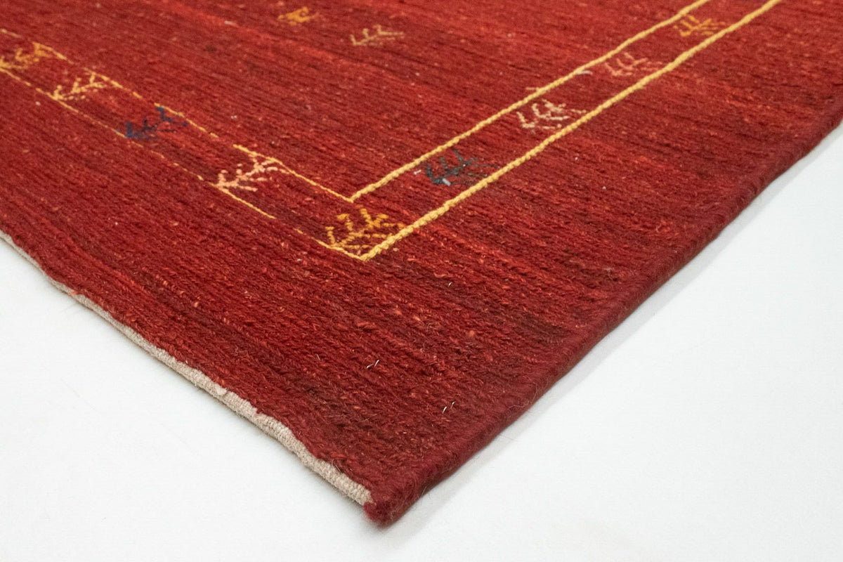 Tapis Gabbeh - Persan - 190 x 150 cm - rouge