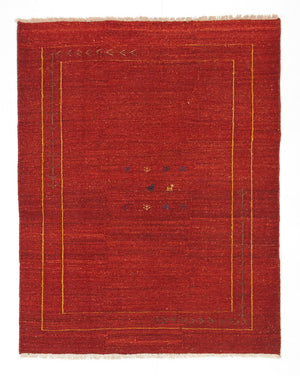 Tapis Gabbeh - Persan - 185 x 142 cm - rouge