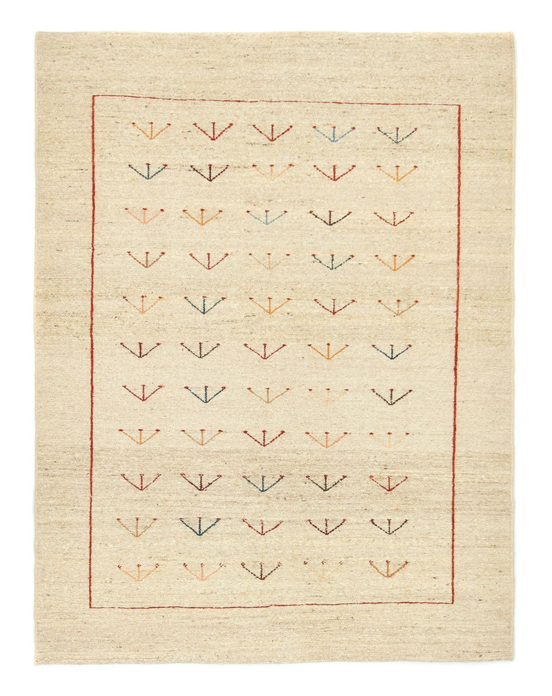 Tapis Gabbeh - Persan - 195 x 144 cm - beige