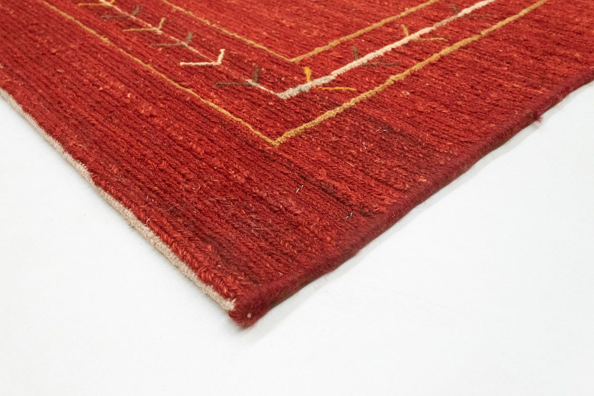 Tapis Gabbeh - Persan - 197 x 144 cm - rouge