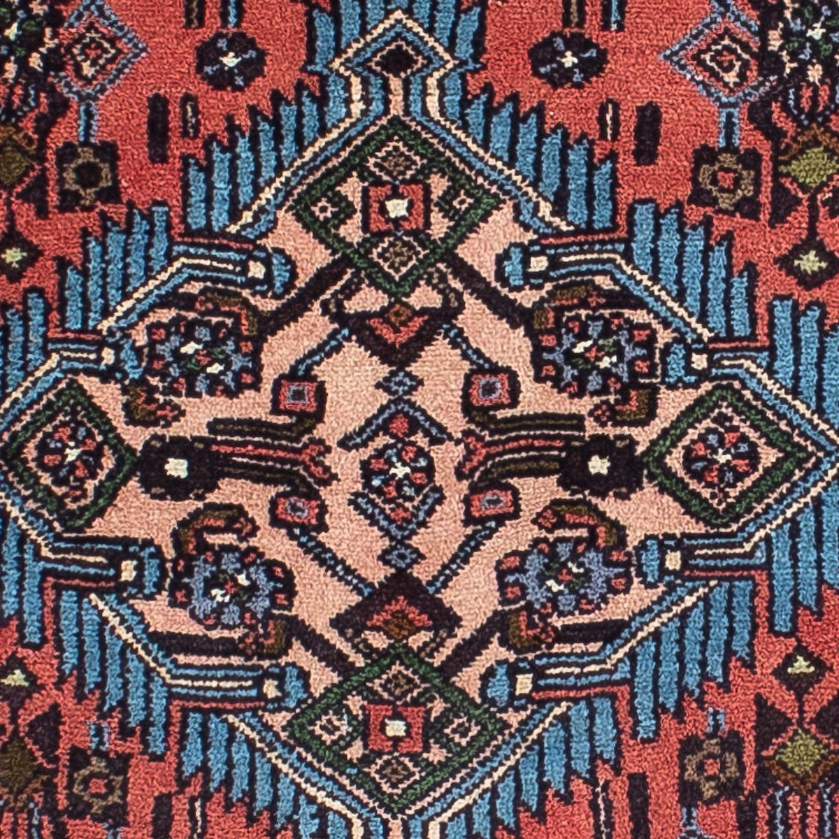 Tapis de couloir Tapis persan - Nomadic - 280 x 80 cm - rouge clair